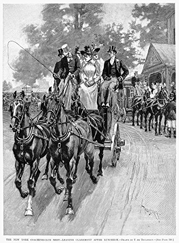 New York Coaching 1892 Nmembers Of The New York Coaching Club Departing After A Luncheon Meet At The...