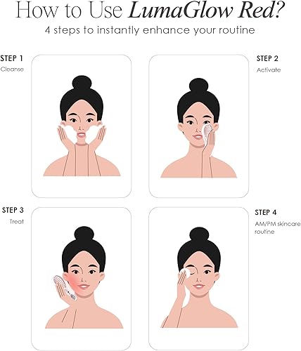 Miniatura 7 de Terapia de luz LED roja LumaGlow de Project E Beauty Rejuvenecimiento de la piel y antienvejecimiento Disminuye las líneas finas y las arrugas