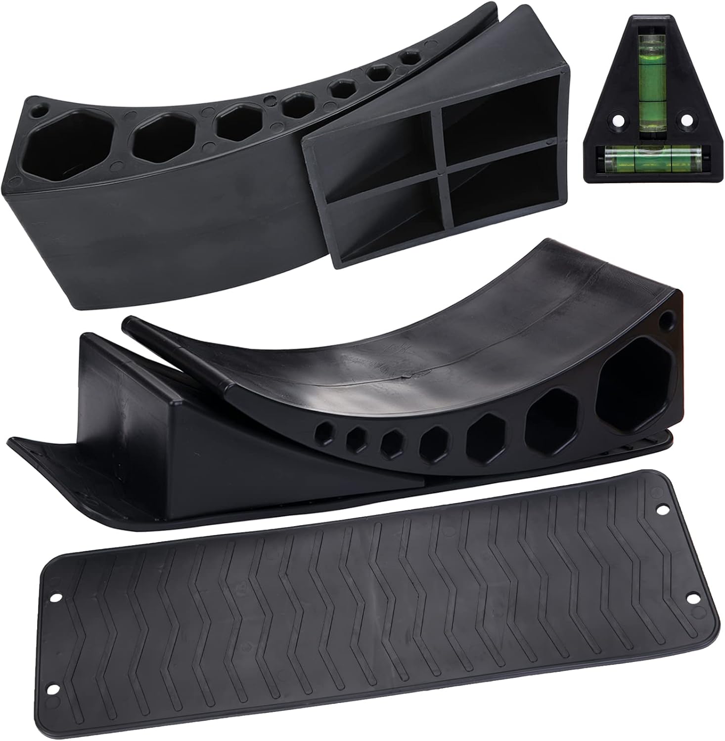 Homeon Wheels 2 Pack Camper Leveler Two Curved Levelers Two