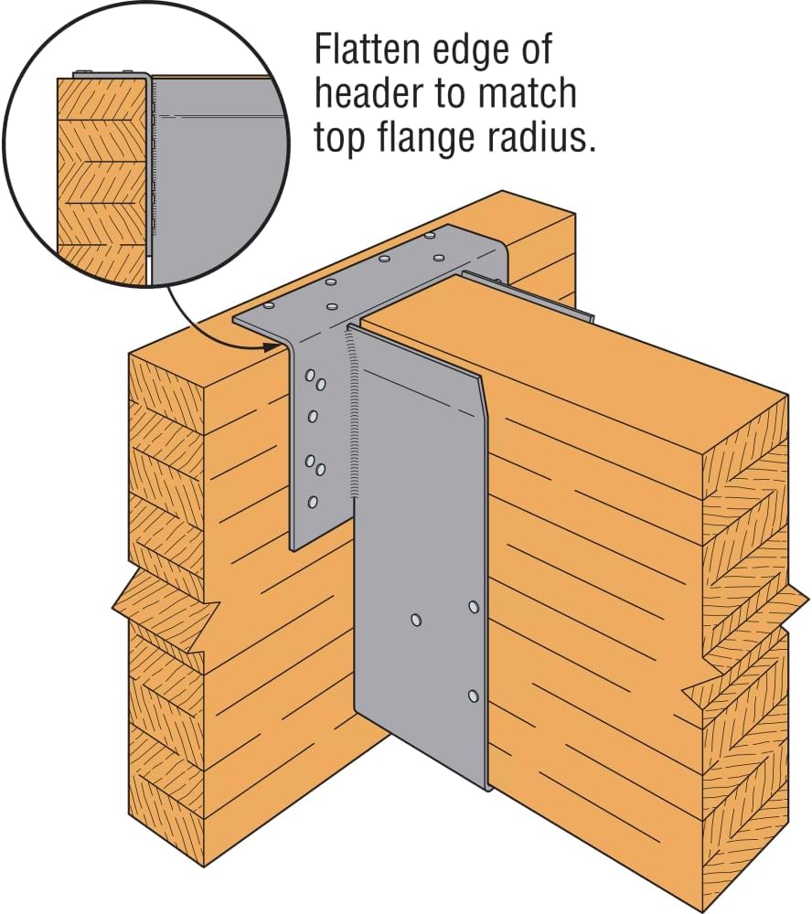 Simpson Strong-Tie HGLTV3.516 HGLTV Top-Flange Joist Hanger for 3-1/2 in. x 16 in. Engineered Wood