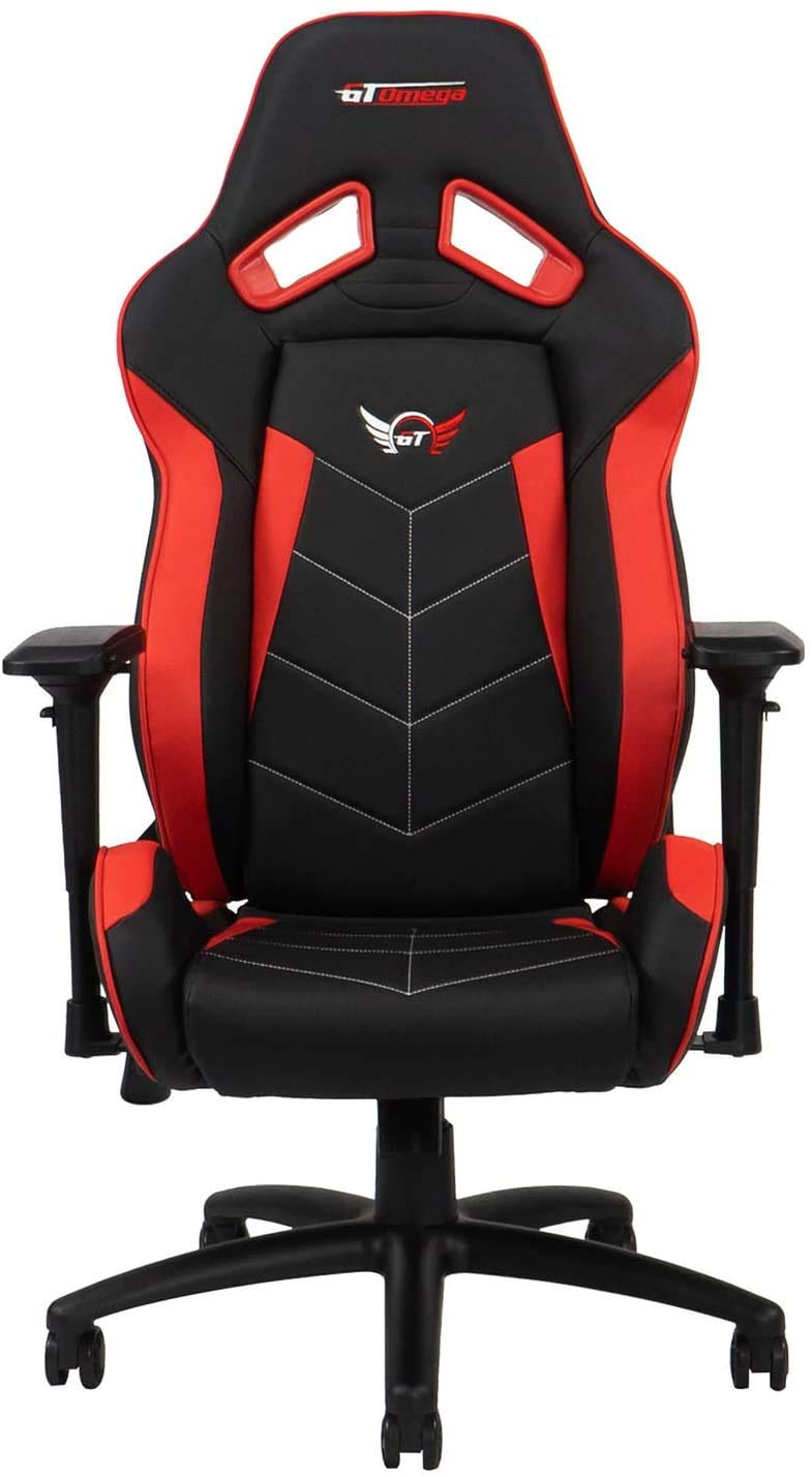 GT Omega Elite Racing Gaming Chair with Ergonomic Lumbar Support - Reclining High Back Home Office D