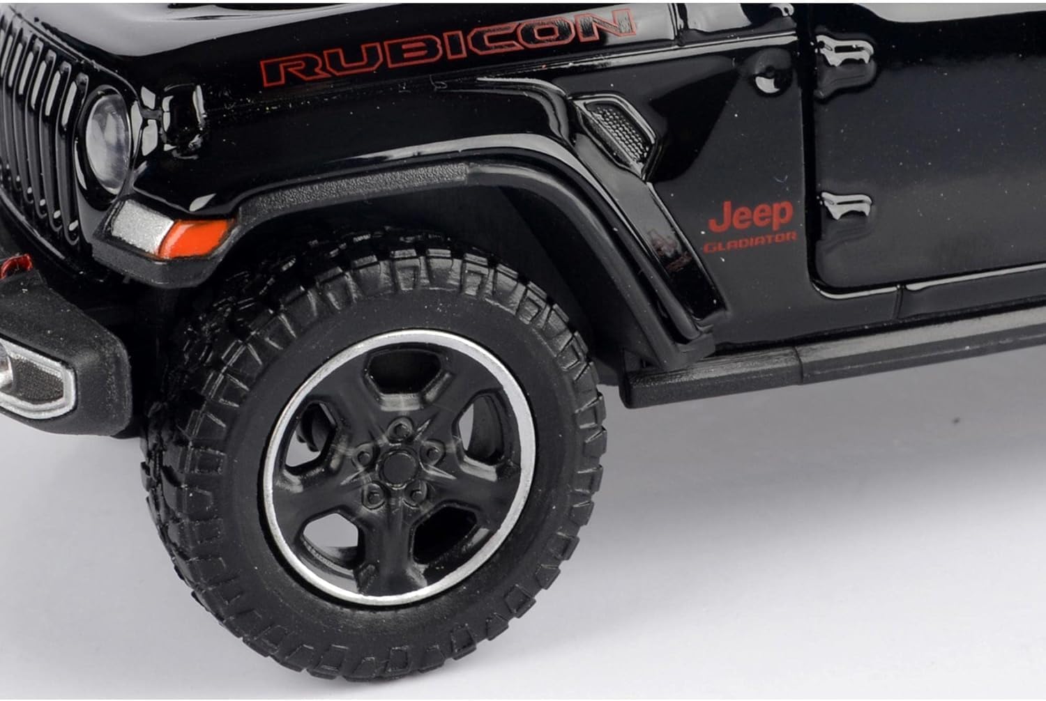 Motormax Toy 2021 Gladiator Rubicon (Closed Top) Pickup Truck Black 124-127 Diecast Model Car by Motormax 79368