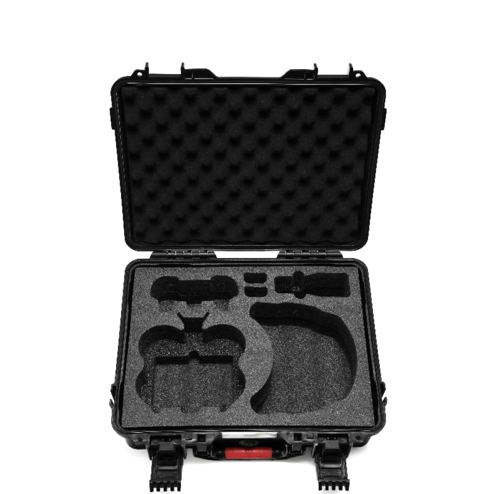 Custodia rigida ad alta capacità progettata appositamente per DJI Neo 2 - GOGGLES N3 Contenitore con rivestimento antiurto Tracolla