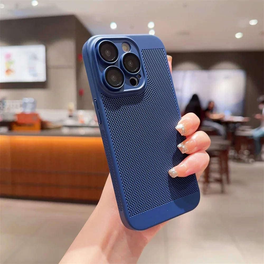 Coque protection objectif en verre iPhone 16 Pro Max bleu - 7