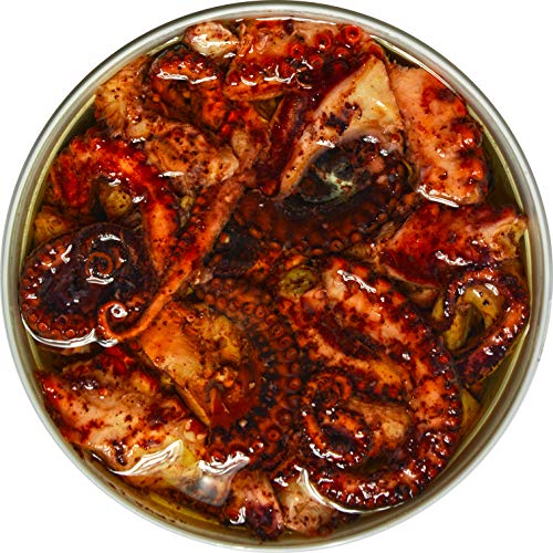 Food-United OKTOPUS-SALAT 800g geschnitten und mariniert zart Tintenfisch-Salat Top-Qualität