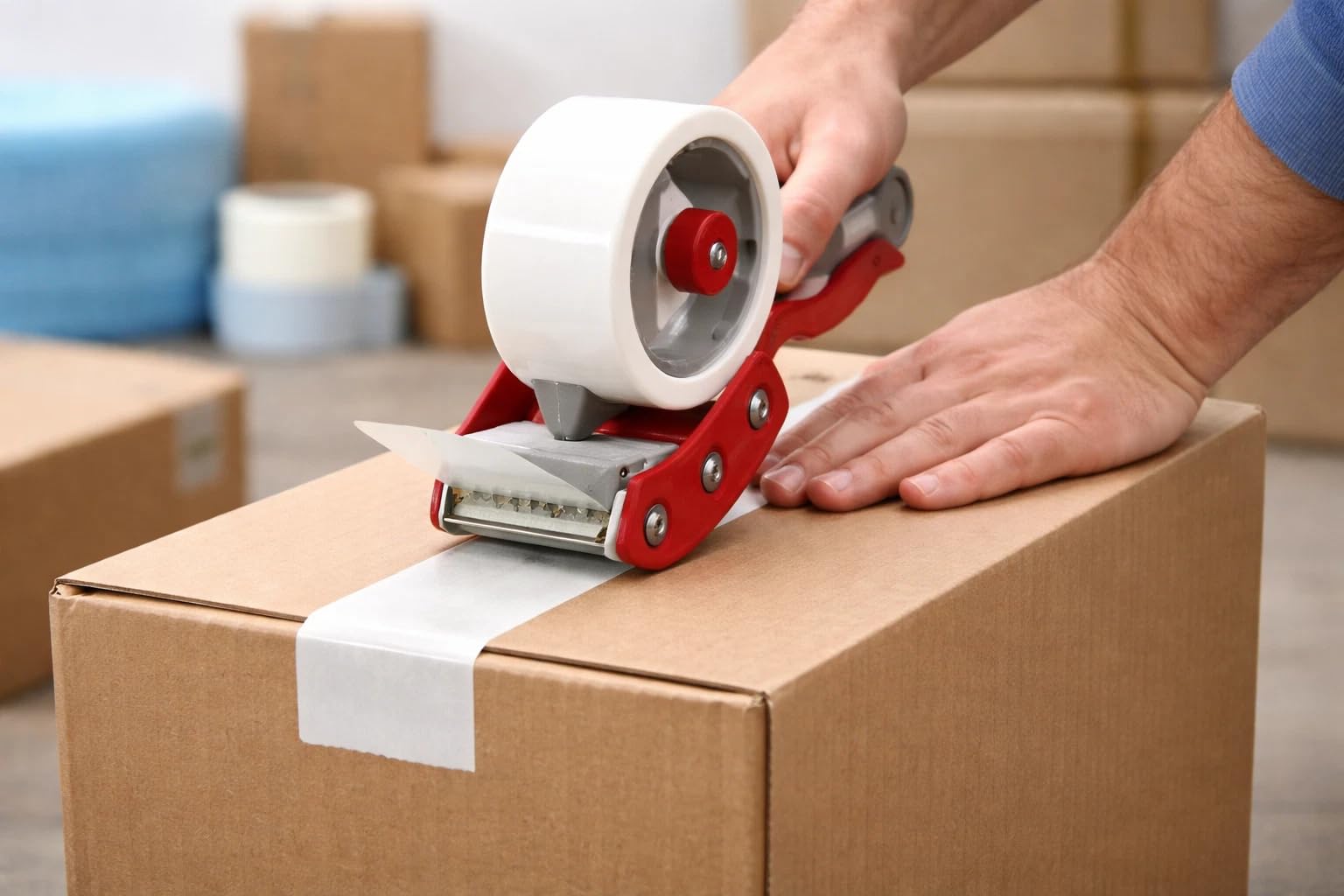 Generico Nastro Adesivo Bianco Silenzioso 36 Rotoli 50mm x 66m - Imballaggio Professionale per Scatole, Pacchi, Spedizioni Ecommerce, Magazzino, Traslochi