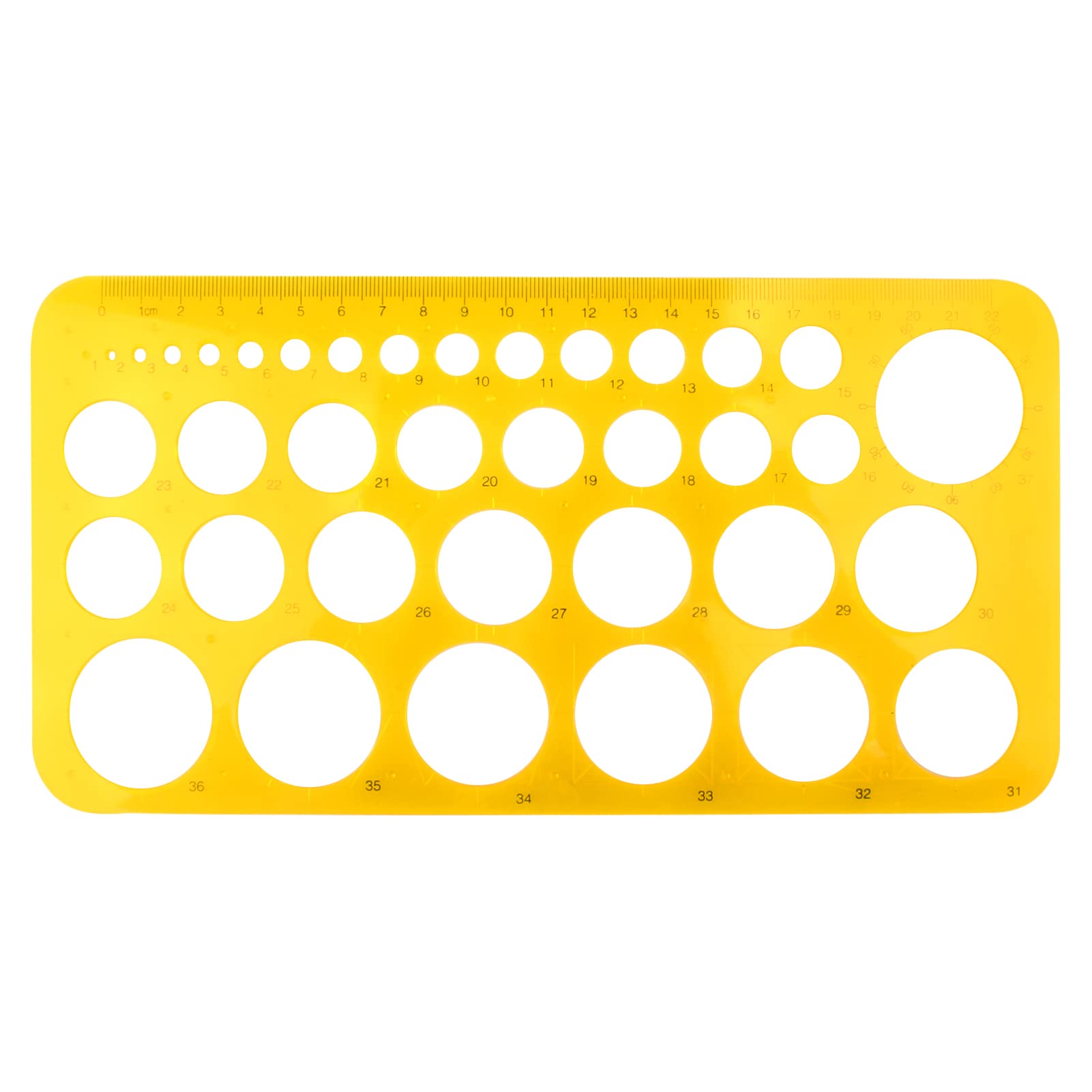 Buy NUTJAM Circle Stencil Measuring Rulers, Round Template Geometry ...