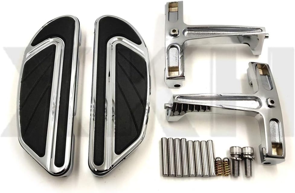 Chrome Passenger Floorboard Mounts Mounting Brackets Harley FLH Touring
