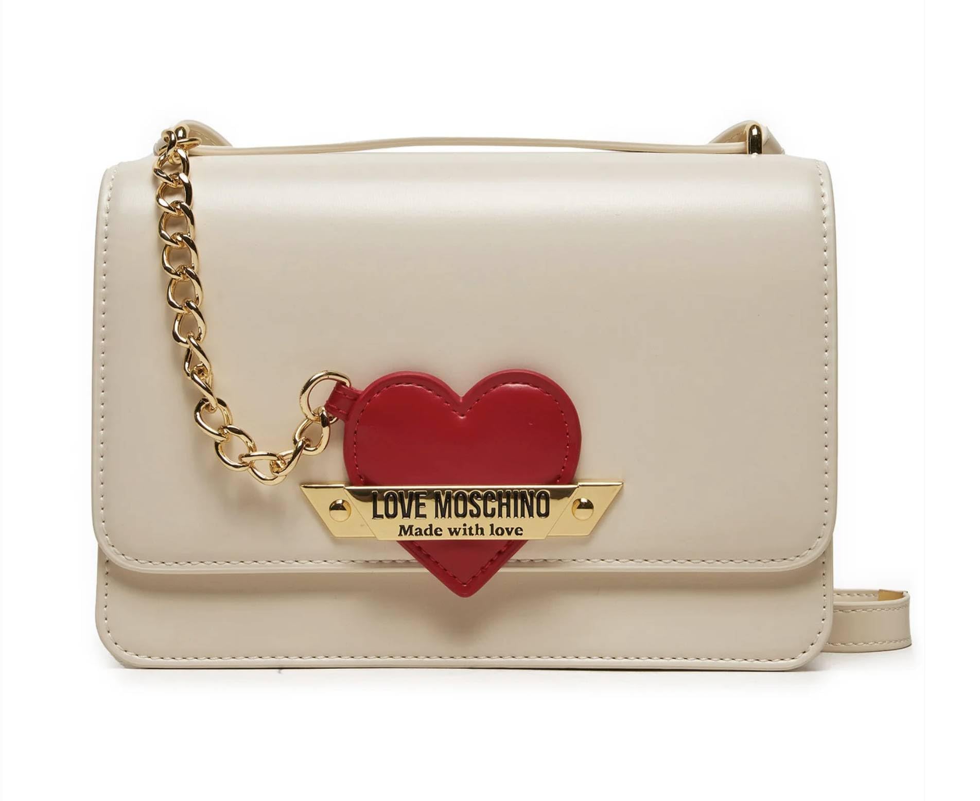 Love Moschino Damen Elfenbein Schultertasche Einheitsgröße