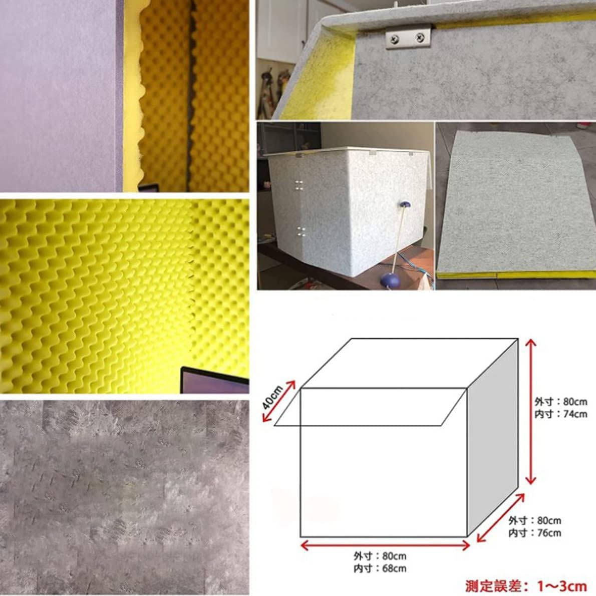Cabina vocal portátil insonorizada para grabación de música en casa, podcasting, diseño totalmente cerrado para apertura de puerta, cubierta insonorizada de escritorio para tratamientos acústicos