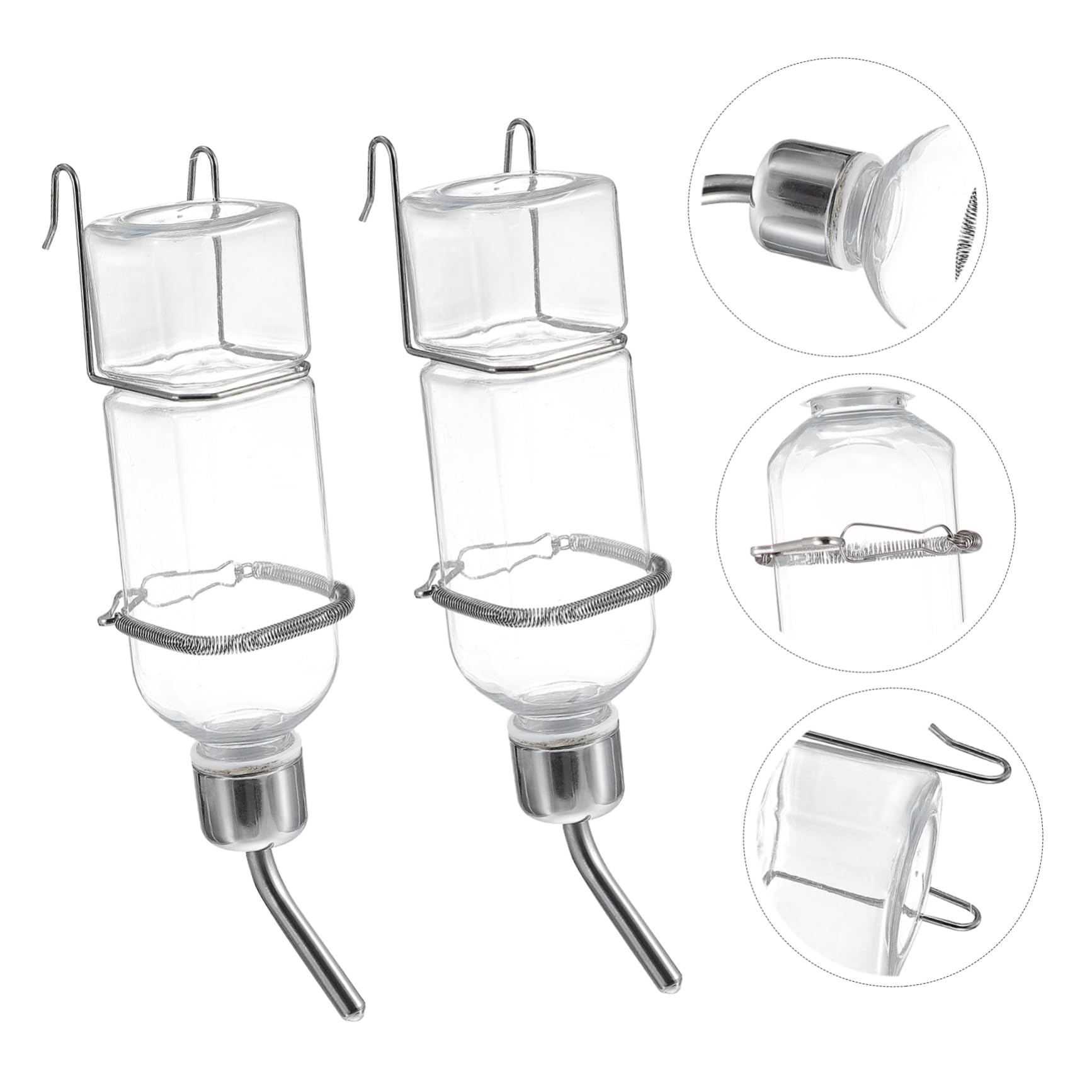 NOLITOY 6pièces Abreuvoir Suspendu Plastique pour Animaux Fontaine Eau pour Et Rongeurs Bouteille Hydratation pour Hamsters Et Petits Animaux