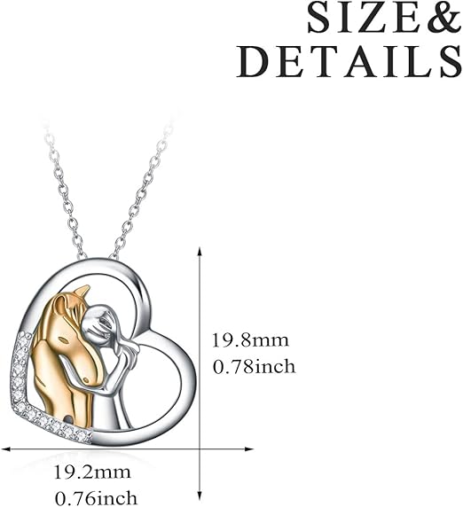 zilver hanger paard in stijgbeugel - Spirituele winkel