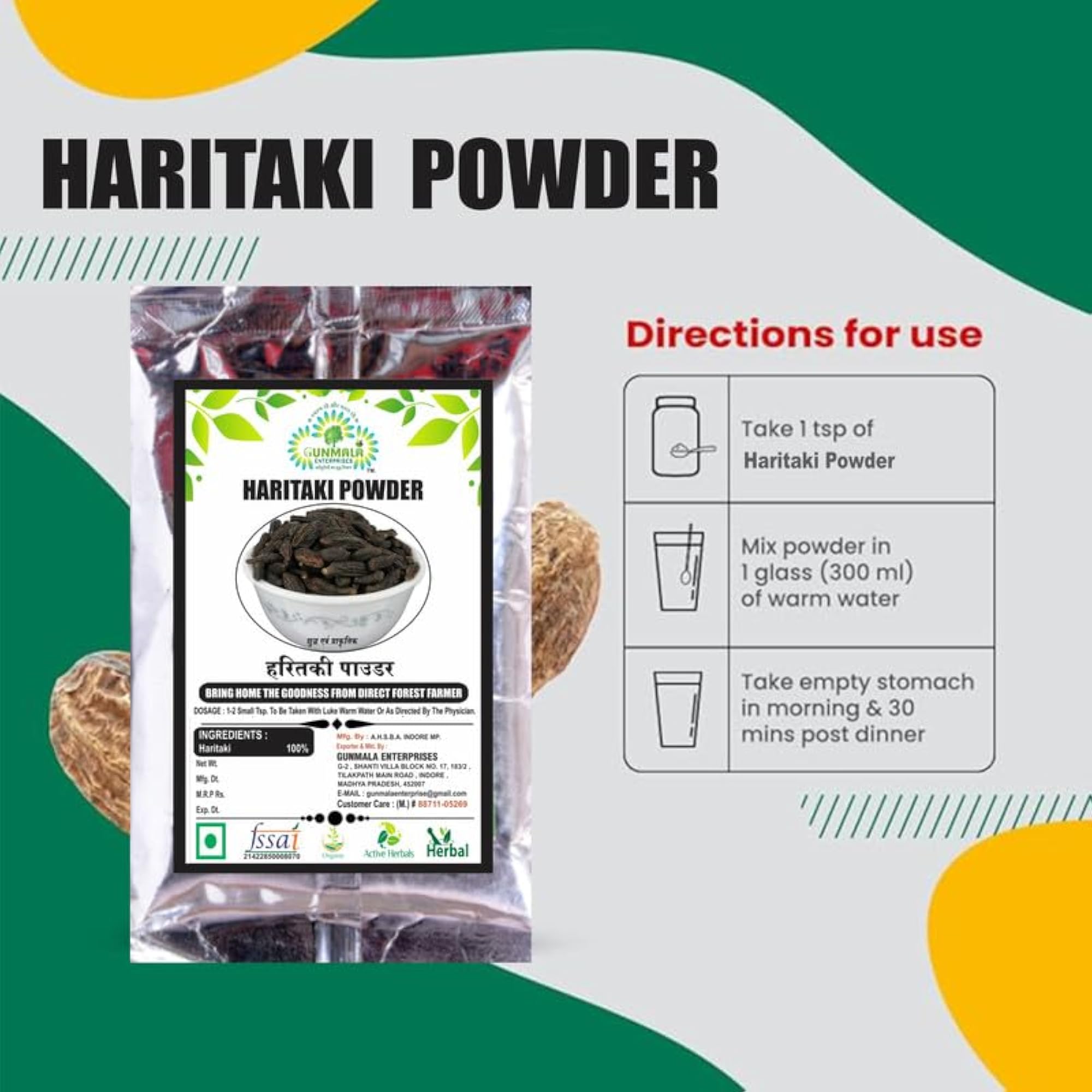 Haritaki Powder - 400g Pack