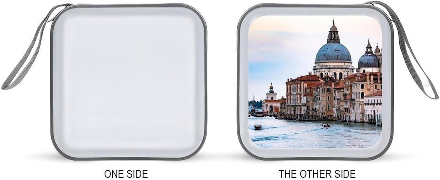 Italy Veneto Venice Basilica Protective CD Case Storage Rack 40 Capacity DVD Holder Organizer Car Travel