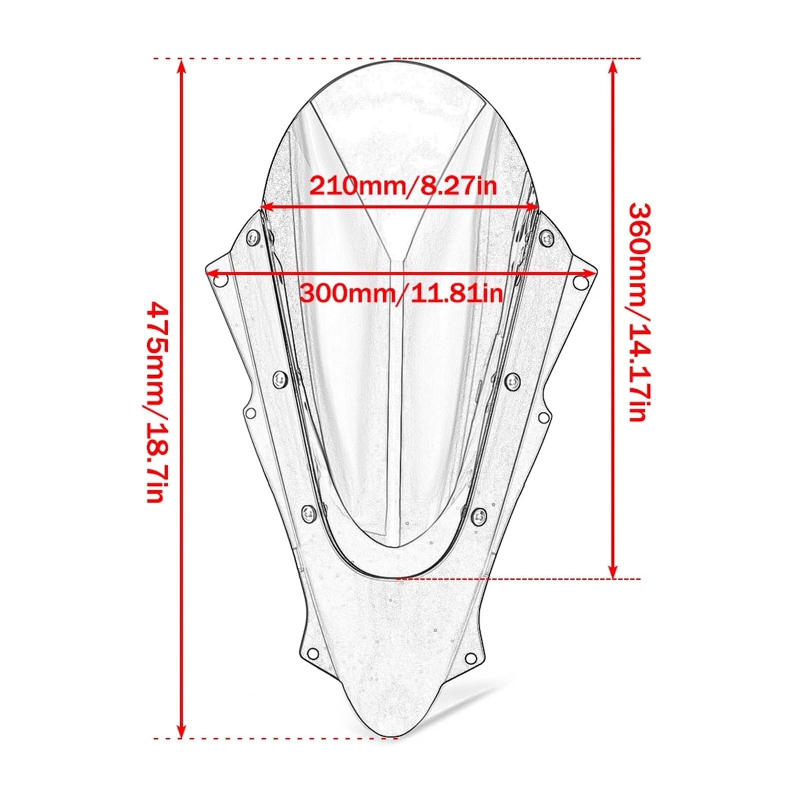 Amazon.co.jp: バイク スクリーン 風防 用に適合する忍者 に適合するZX