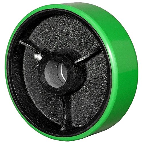 6" x 2-1/2" Polyurethane on Cast Iron, 2.75" hub, 1" Roller Bearing (6DPU625S)