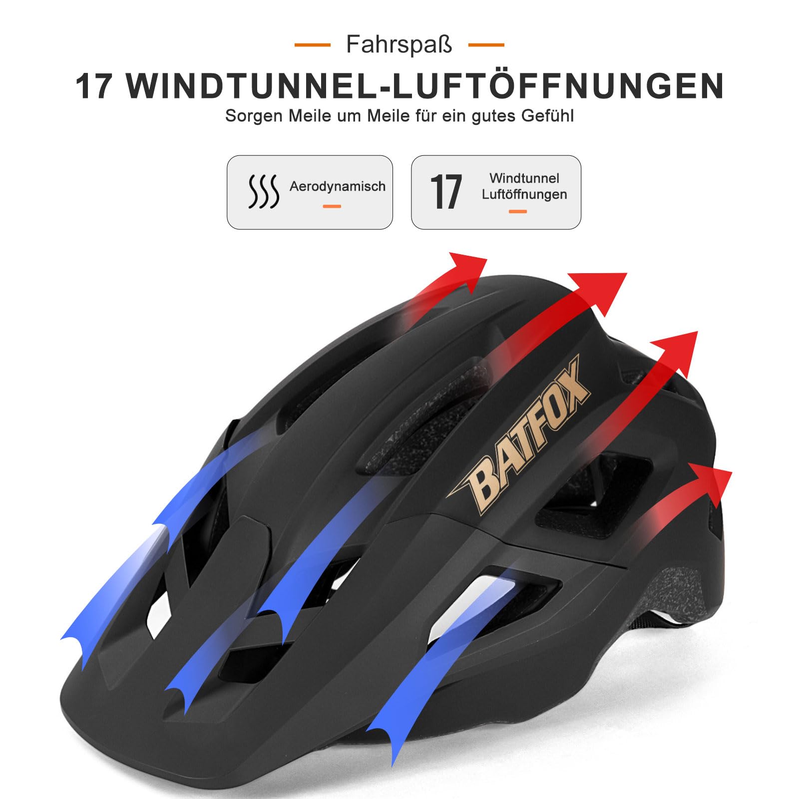 Mountainbike-Helm & NTA 8776 E-Bike für Erwachsene und Jugendliche, MTB Fahrradhelm für Herren und Damen (52-60 cm)