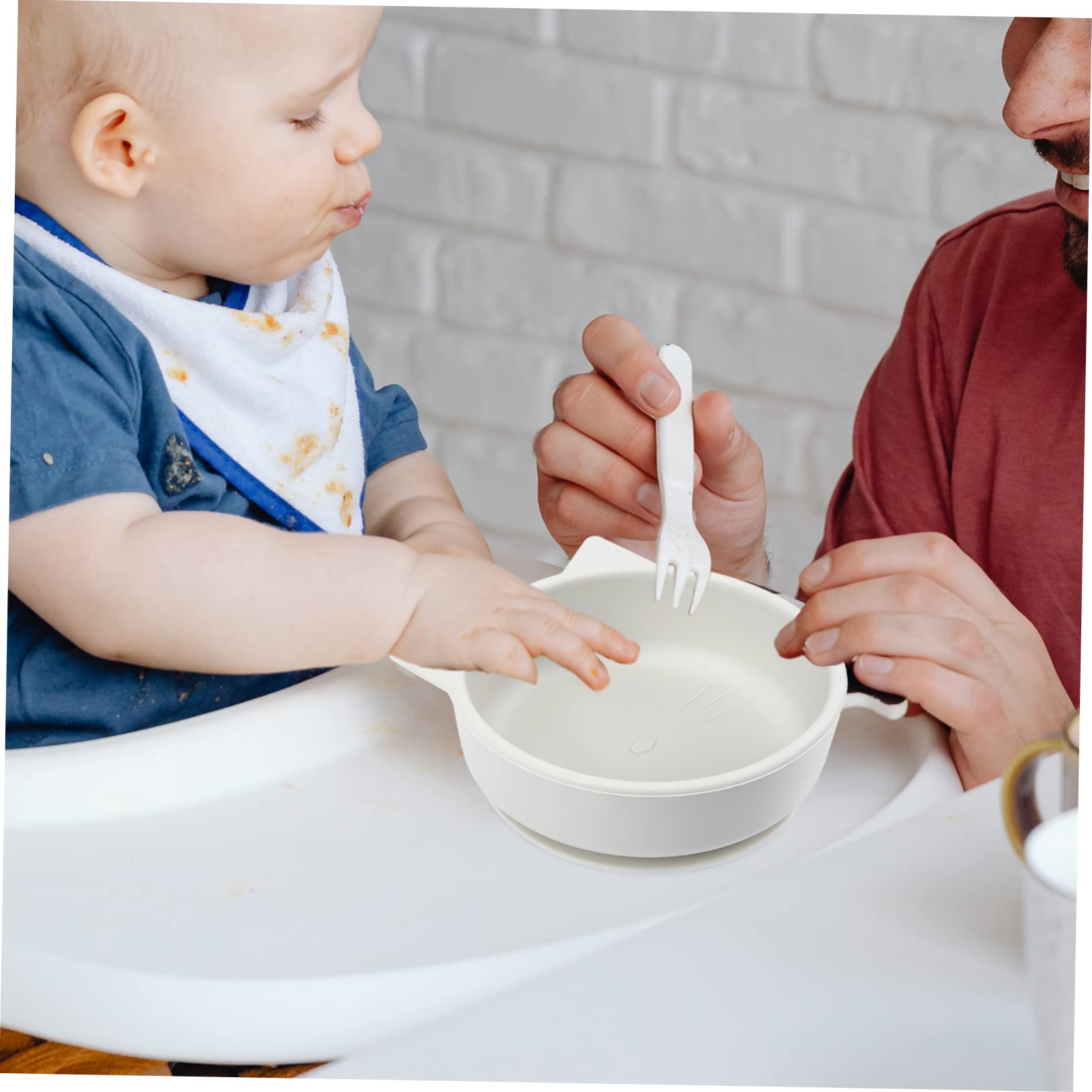 ERINGOGO Unique Cartoon Silicone Bowl for Kindergarten Use Space-saving Easy to Clean Grey