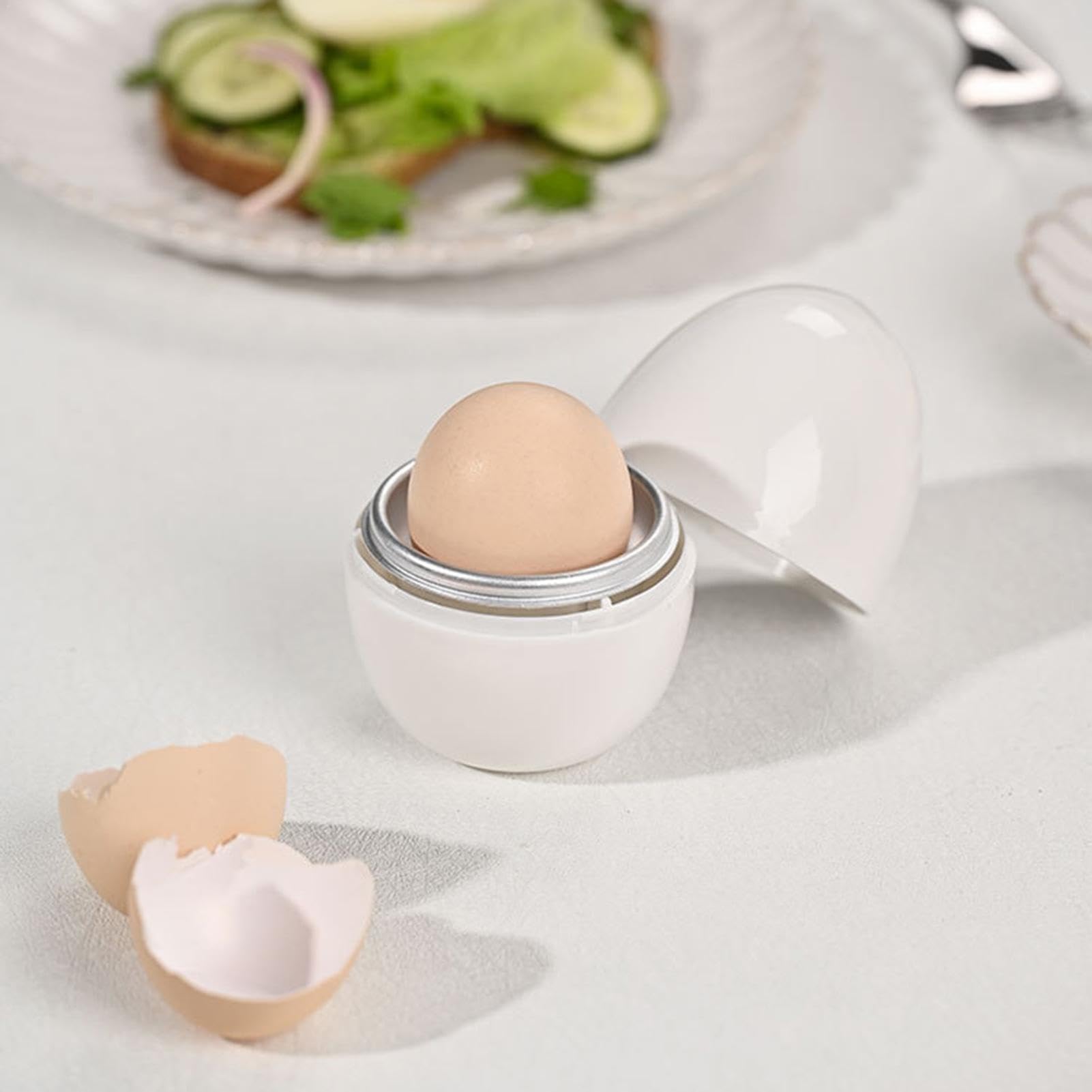 Cuociuova A Microonde Con Doppio Scomparto – Vaporiera In PP Per Uova E Alimenti Sani, Resistente A Temperature Alte E Basse, Cucina Rapida E Versatile
