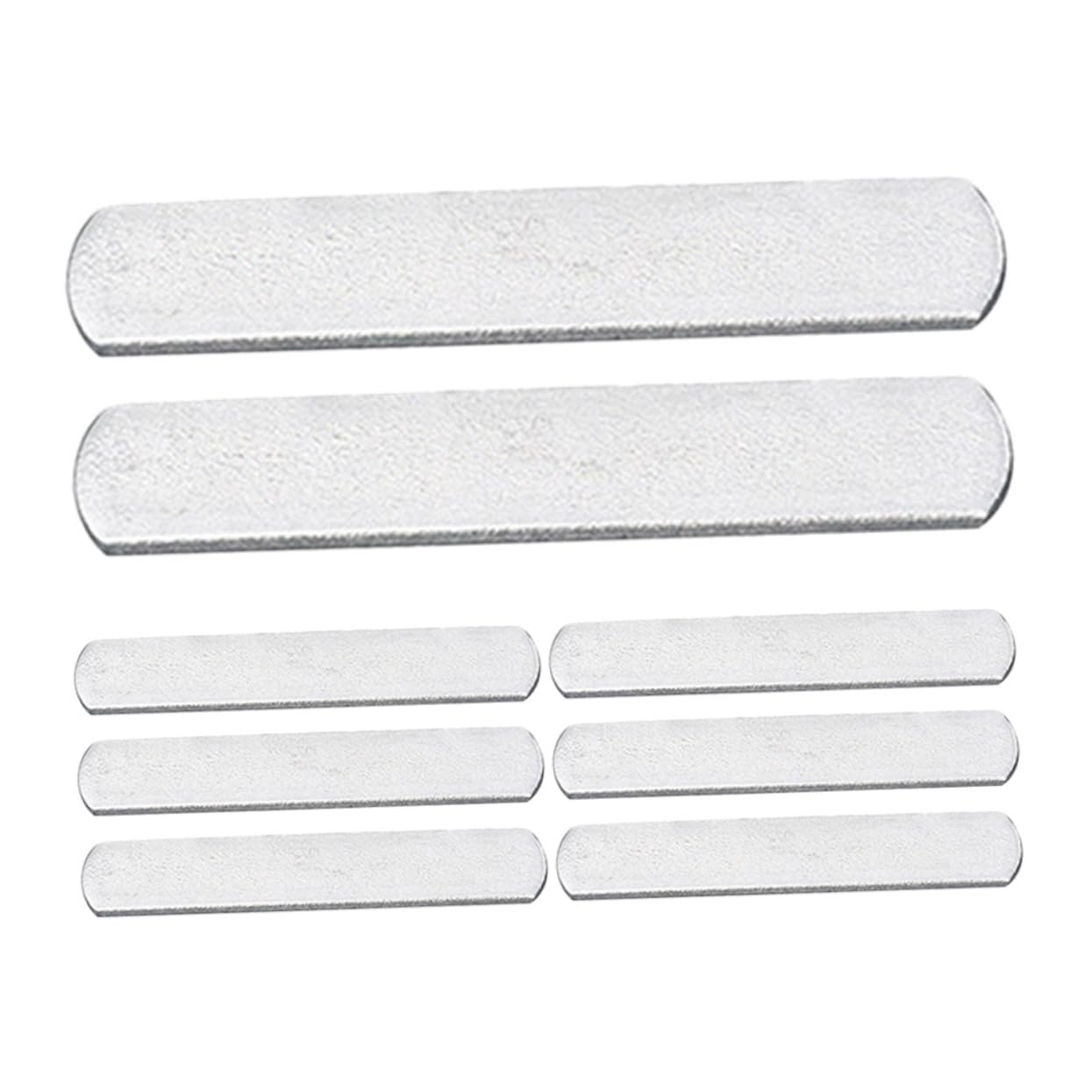 TOYANDONA 8 Stück Stahlplatten für Gewichtsweste aus Stahl 12x2,5x0,7cm Flachgewicht zum Fitness Training und Kraftsteigerung im Gym