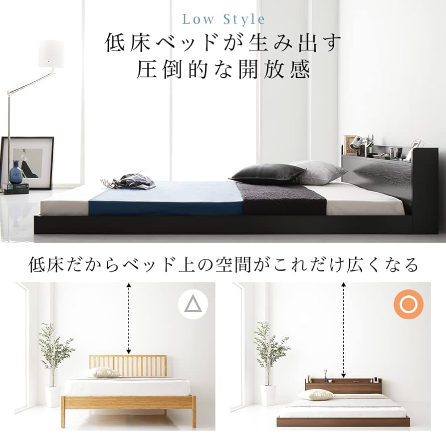 Amazon｜RASIK ベッド シングル フレームのみ ブラック すのこ