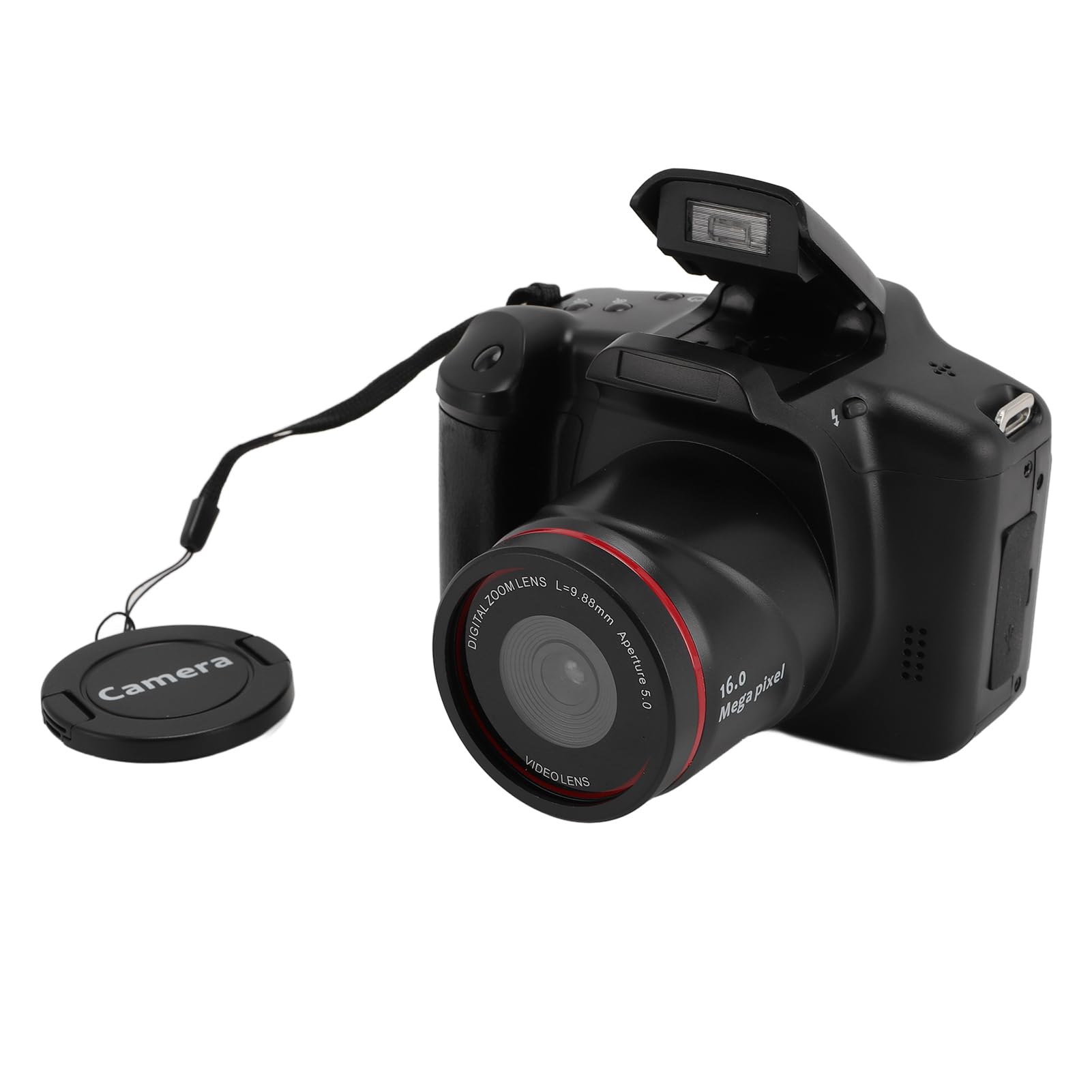 Digital Camera for Photography, 16MP Vlogging Camera for YouTube with 180° Flip Screen Camera, HD 1080P 16X Zoom 2.4 Inch Screen Compact Travel Cameras