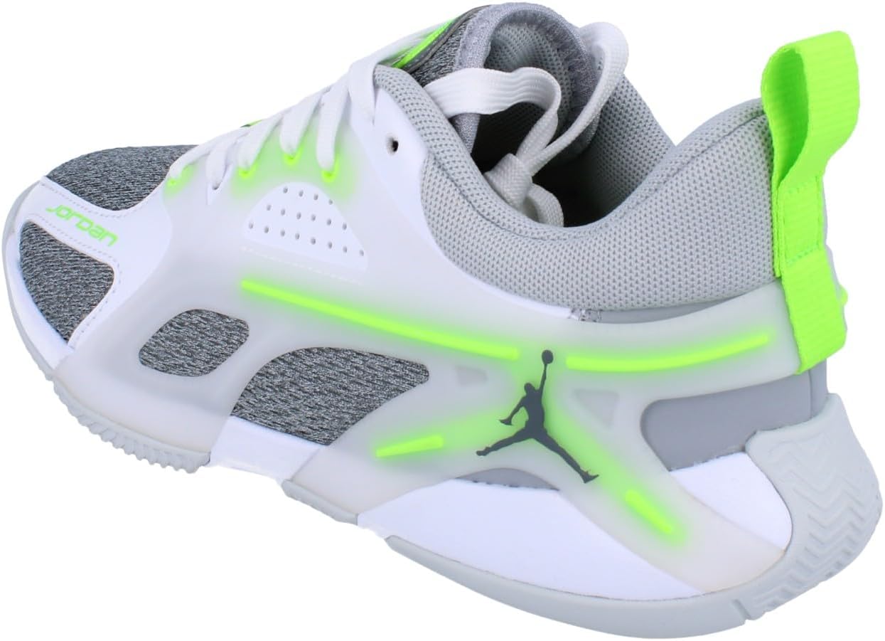 Jordan Heir Women's Basketball Shoes (FZ2471-103, Sail/Electric Green/White/Wolf Grey) - Image 2