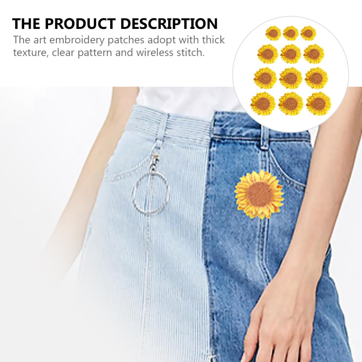 HOMSFOU 3 Set Toppe Ricamate Forma Da Termoadesivi Per Abbigliamento E Accessori Per Decorare E Riparare Jeans Magliette E Borse Facili Da Applicare Con Fissaggio Caldo 12 Pezzi*3