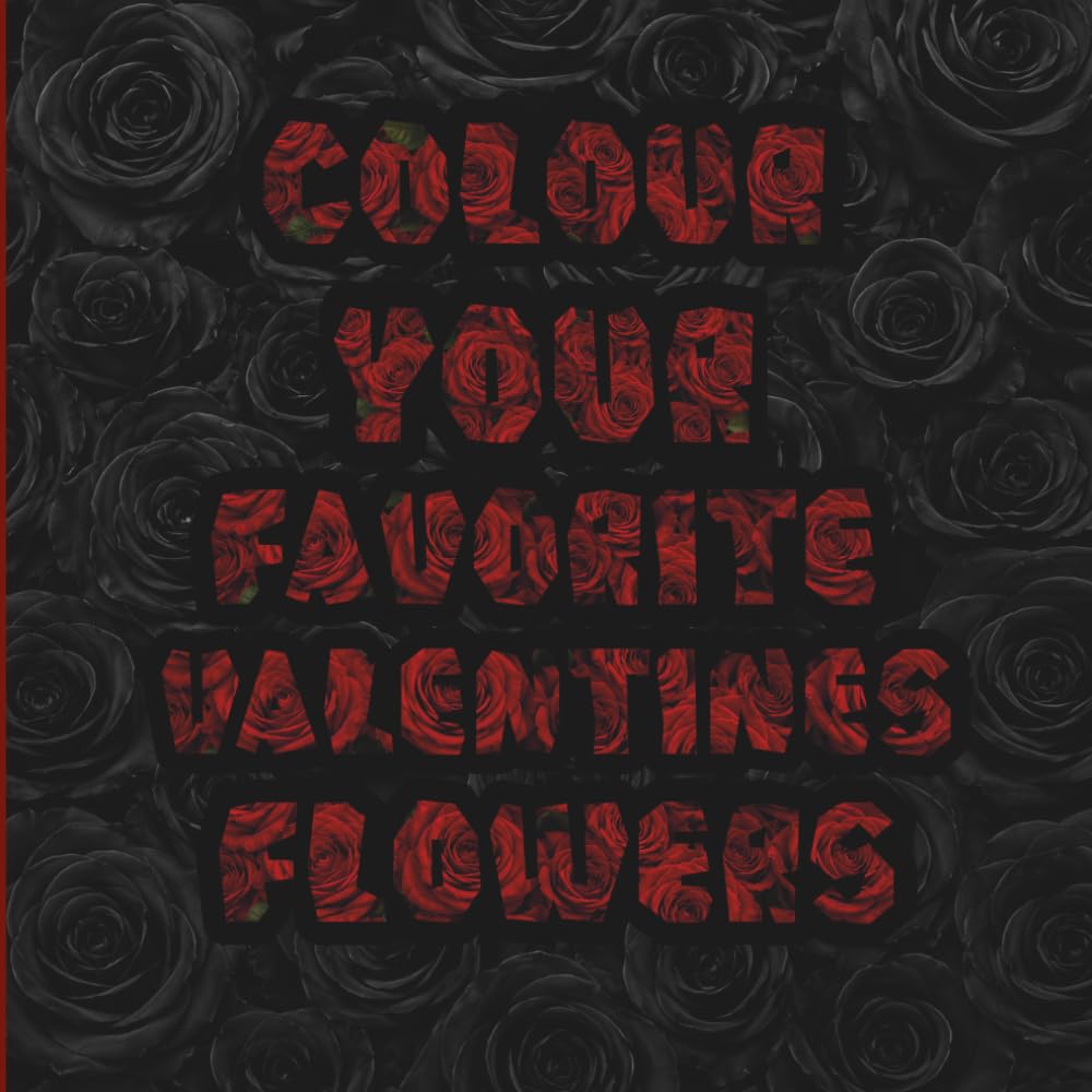 Colour your favorite Valentines flowers