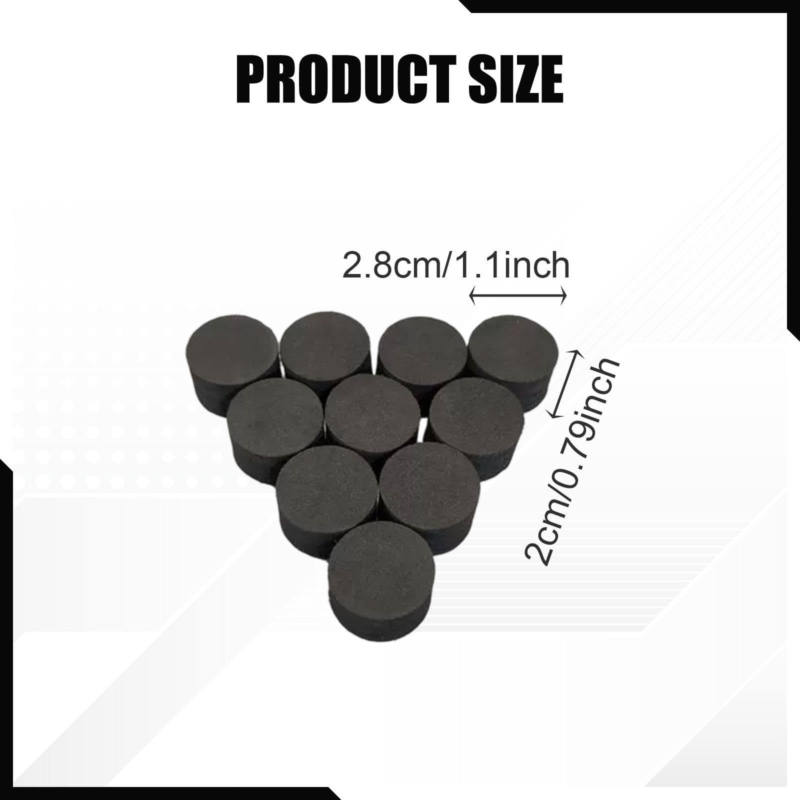 10 Stück Elektronische Drum Pads Und Schwammzylinder Trigger mit Kleberückseite Percussion Trigger Zubehör Zum Leisen Üben Und Verbessern Der Geschwin, 28 X 20 Mm