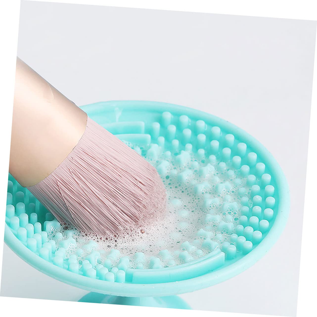minkissy Pz Spugnetta Pennelli Di Bellezza Per Il Trucco Scrubber Per Pennelli Da Trucco Gadget Per Il Trucco Applicatore Di Trucco in Silicone Palmare Tampone Di Pulizia Gel Di Silice