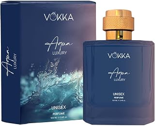 VOK KA Aqua 100 ml | Unisex Luxury Long Lasting Perfume For Men And Women | Aquatic Scent Eau De Parfum | EDP Fragrance for Gift | Notes: Aqua Woody Musky