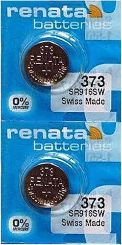 Renata 373 SR916SW Baterías 1.55 V Óxido de Plata 373 Batería de Reloj (2 unidades)