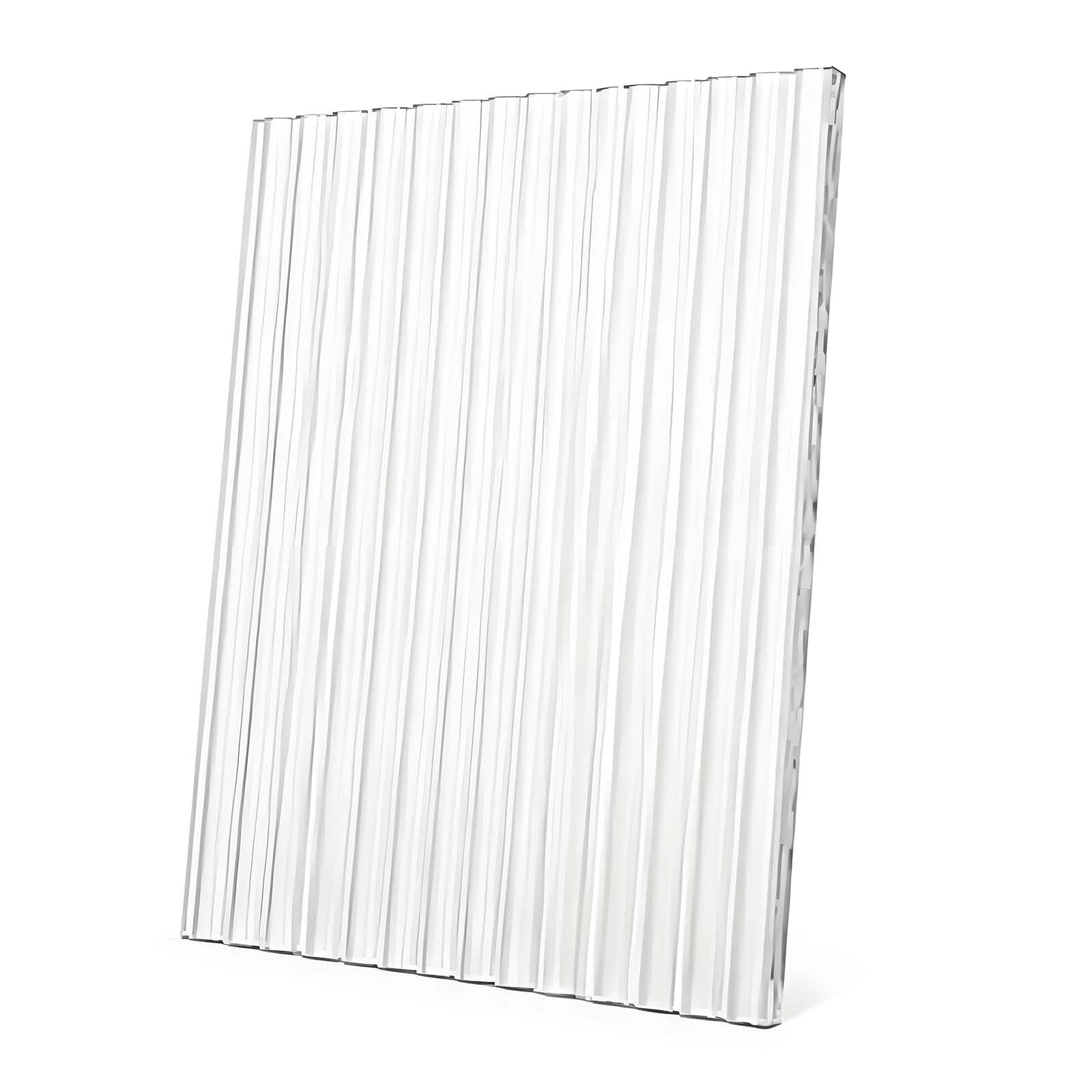 WOFDALY 3mm Fluted Acrylic Sheet Transparent Privacy Panel for Room Dividers Cabinet Inserts Decorative Screens and Modern Interior Design,300x300mm