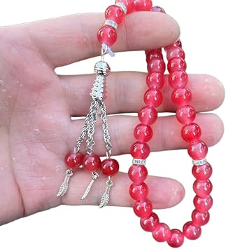33 Beads Rosary Bracelet Glass Prayer Beads Bracelet Religious Jewelry Decorative Tassels Bracelet Party Favor