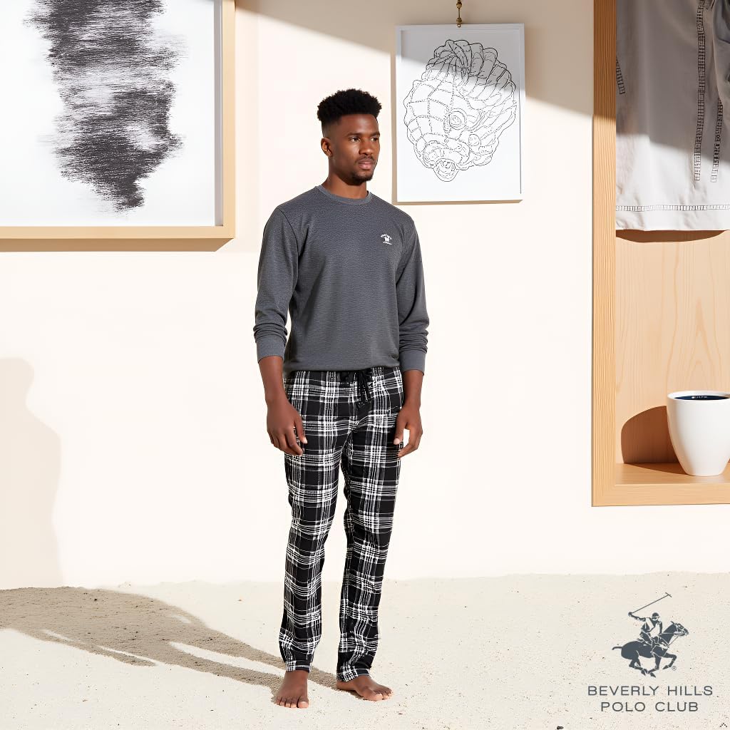 Beverly Hills Polo Club mens Beverly Hills Polo Polar Fleece Set W/Thermal Top - Image 3