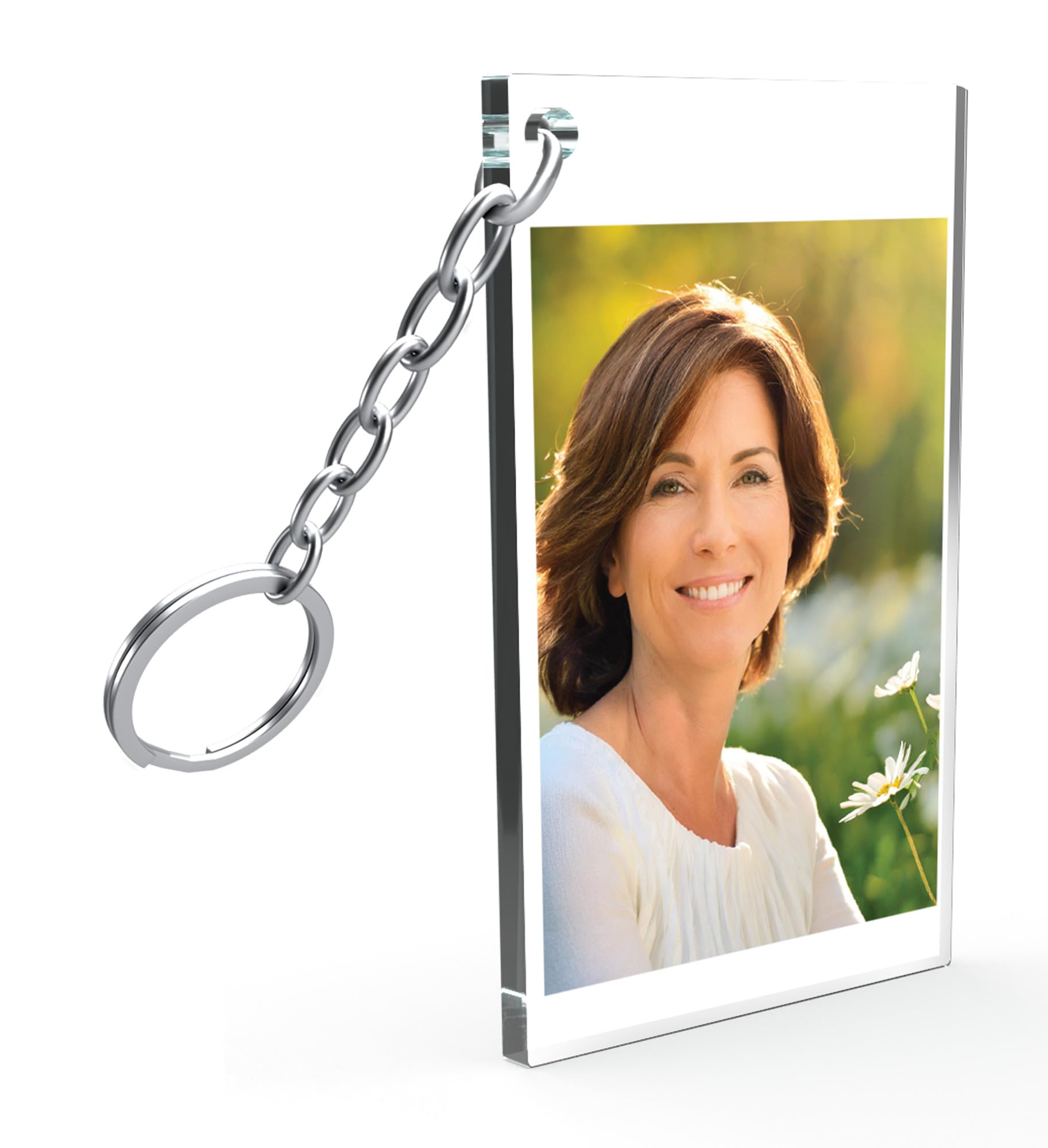 Star Online Personalised Keyring Custom Photo Printed Keyrings Acrylic Keepsake Gifts For Women, Men Birthday Presents (Image 1)