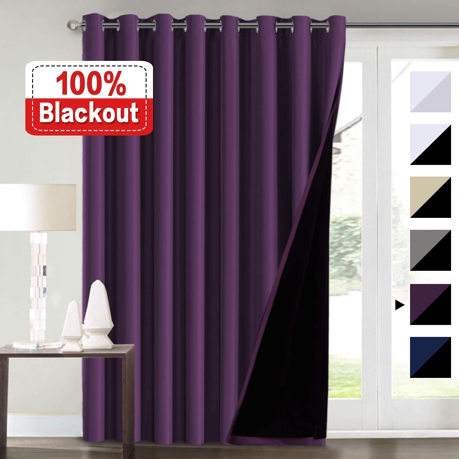 Purple French Door Curtains Curtains & Drapes 2023