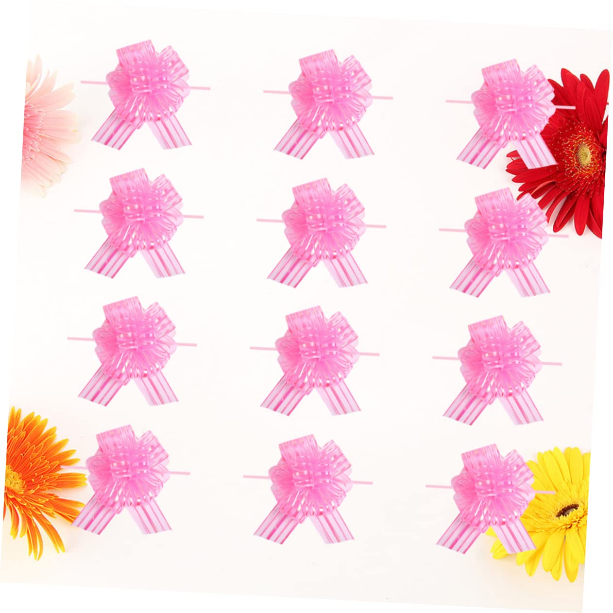 NUOBESTY 36stücke Teiliges Pull-bows Rosa Für Hochzeiten Und Feste Dekorative Zugschleifen Für Tischdekoration Blumensträuße Und Mehr Für Kreative Bastelprojekte Und Festliche