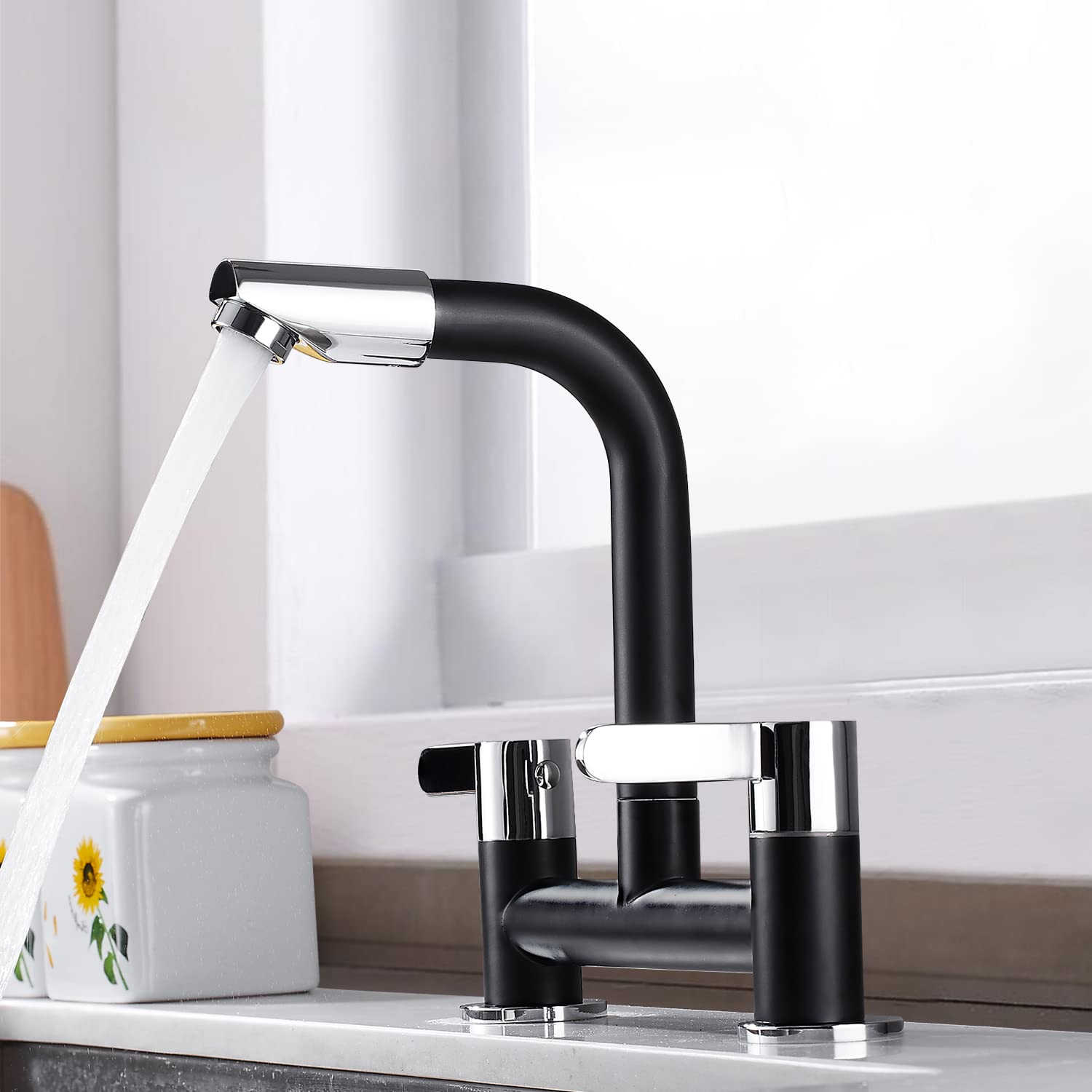 Outlet - Venlo Nimbus Medical New 1-gats Keukenkraan Met Draaibare Uitloop Met Hendel Chroom