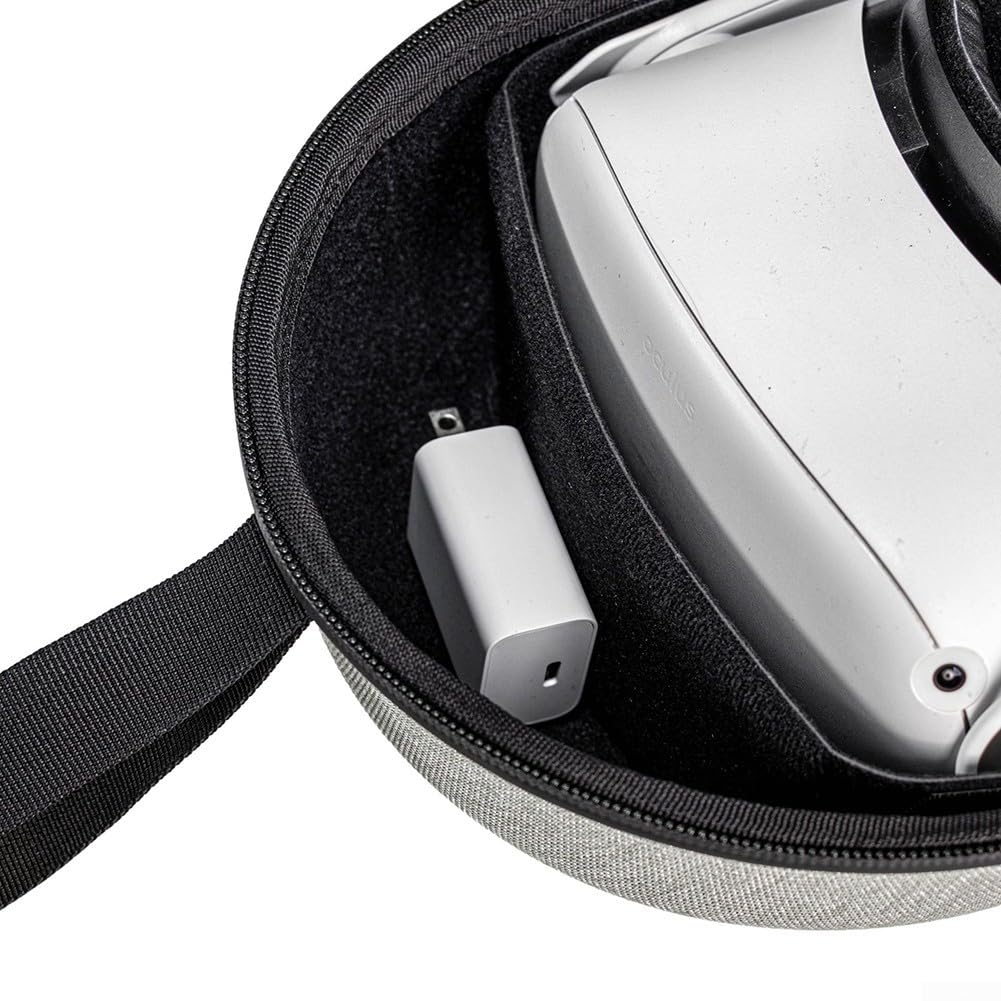 Aufbewahrungstasche für Meta Schutzhülle für Quest 3S/3/2 VR Gaming Headset Aufbewahrung Schutzhülle für VR-Headset, Kopfband, Controller, Wie abgebildet, Klassisch