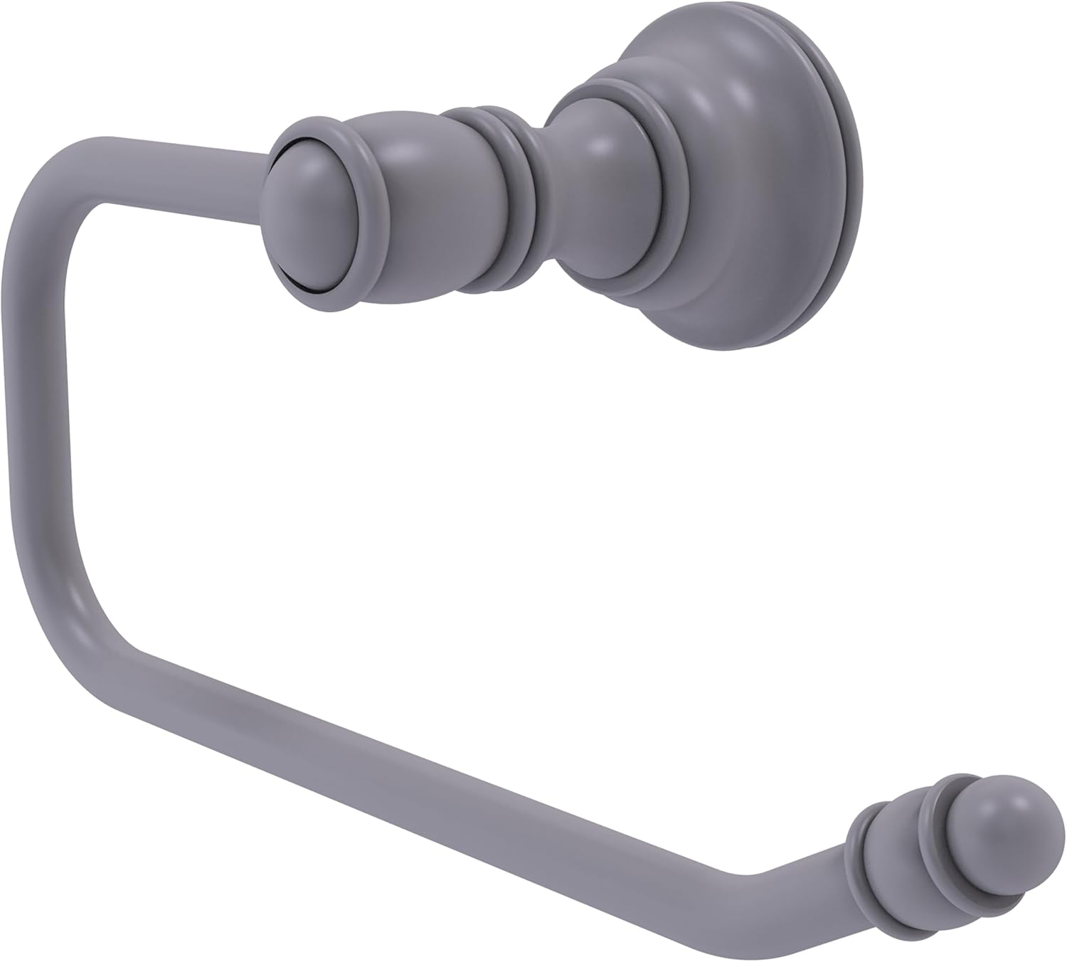 Allied Brass CL-24E Carolina Collection Euro Style Tissue Toilet Paper Holder, Matte Gray