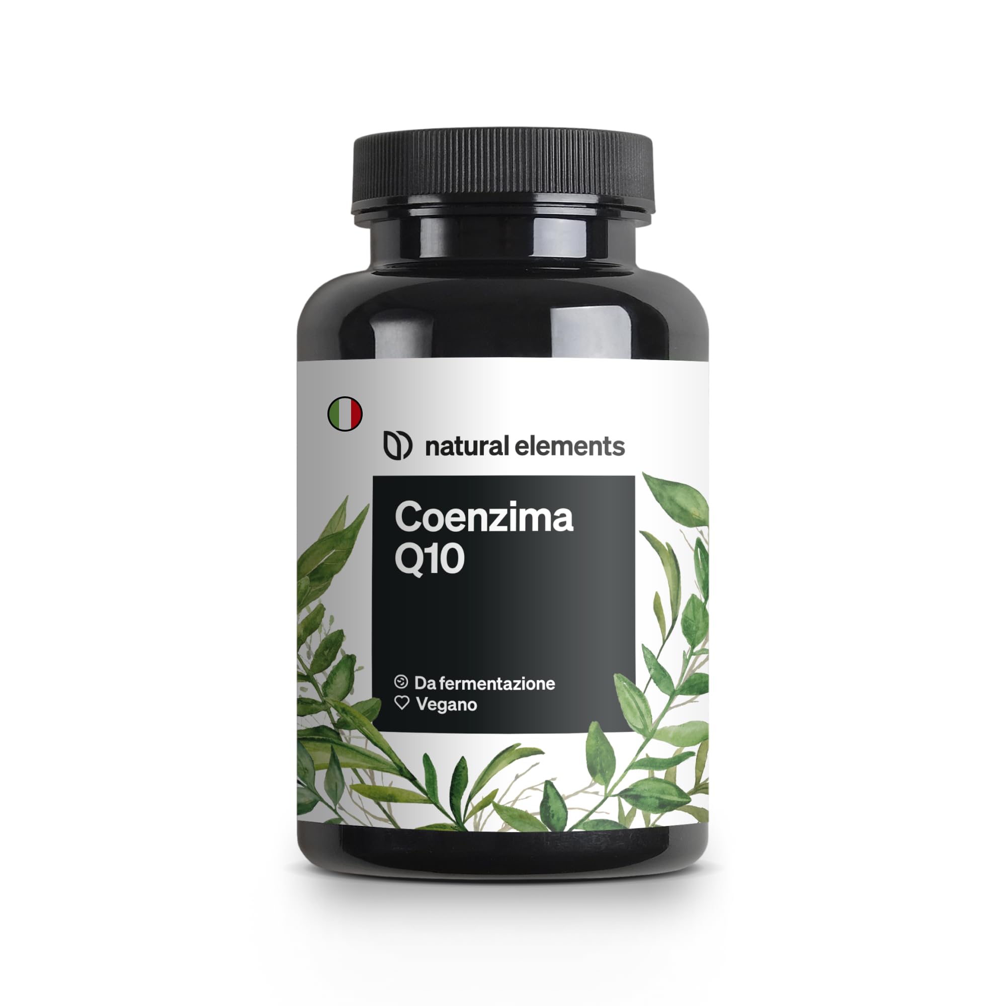 Coenzima Q10 puro 200mg – 120 capsule vegane – 4 mesi di durata – COQ10 di alta qualità dalla fermentazione del mais – Integratore Coenzima – alto dosaggio, testato in laboratorio