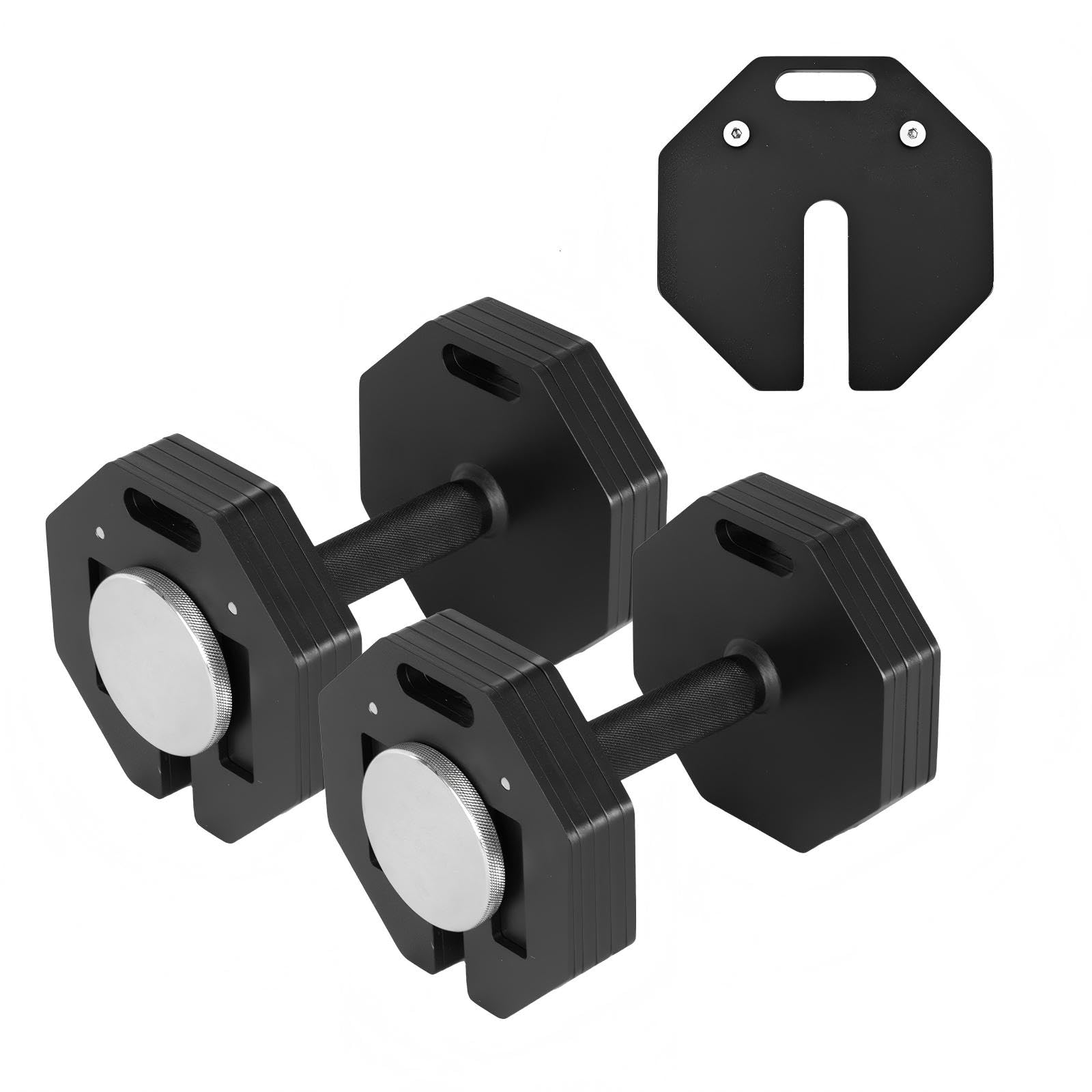 Adjustable Dumbbell Sets, Each 50/80/90/110/120LB Pairs Durable Steel Build, Free Weights Dumbbells Set of 2 with Anti-slip Handle, For Full Body Home