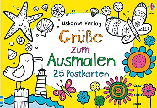 Grüße zum Ausmalen: 25 Postkarten