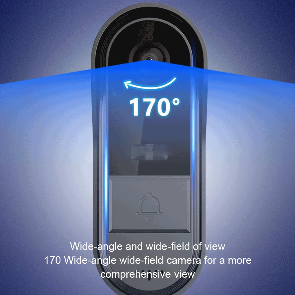 Timbre Inteligente con cámara de definición de 800 W y conexión | inalámbrica que mejora la seguridad del hogar. Timbre con carga USB, cámara, wifi, inalámbrico.