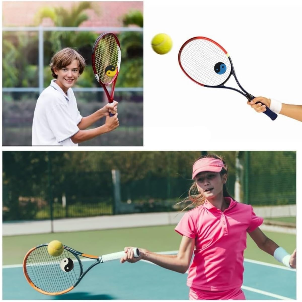 Rakieta tenisowa, amortyzatory wibracyjne, 10 sztuk, dla tenisistów lub entuzjastów sportu