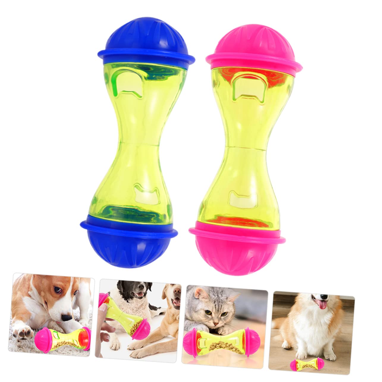 BESPORTBLE 10pezzi Giocattolo Interattivo Per Gatti e Cani Dispenser Di Snack Per Animali Domestici e Forma Di Osso Design Per Dispersione Di Cibo Facile Da Usare e Resistente