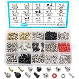 VNJ ACCESSORIES 502PCS Computer Screws Assortment Kit,Motherboard Standoffs Screws PC Screws for PC Fan,PC Case,HDD Hard Drive,Laptop,SSD,CD-ROM, Used for DIY Installation,Repair of Computer Parts