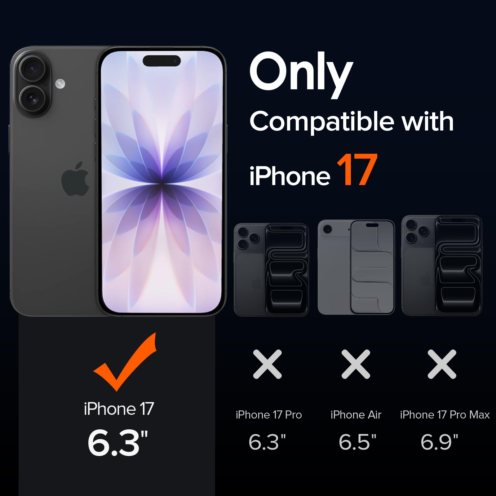 iVoler Cover Magnetica per iPhone 17 6.3 Pollici, [Compatibile con MagSafe] [Protezione Antiurto di Grado Militare] Custodia Traslucida Opaca Posteriore Sottile Silicone Protettiva Case, Nero